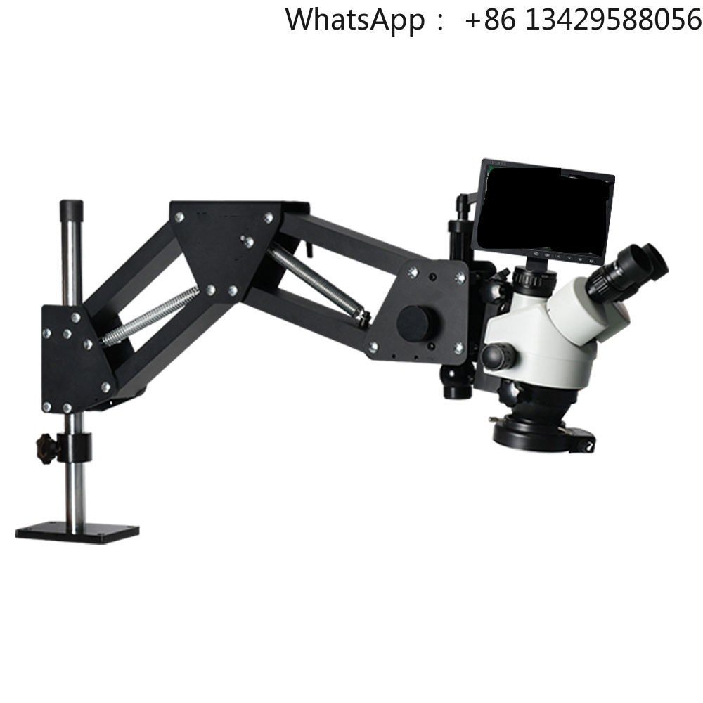 Trinocular Stereo Microscope 7X-45X - 10-calowy mikroskop stereoskopowy trójokularowy z rozdzielczością
