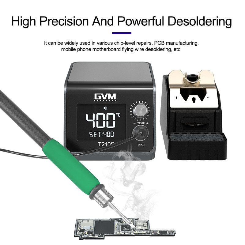 C210 Precision Soldering Station - Inteligentna stacja lutownicza GVM T210S 120W