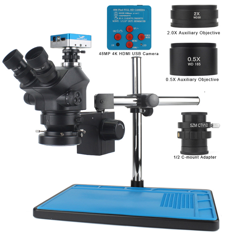 Simul-Focal Industrial Microscope 4K Hdmi - Kamera wideo 48MP 4K HDMI USB