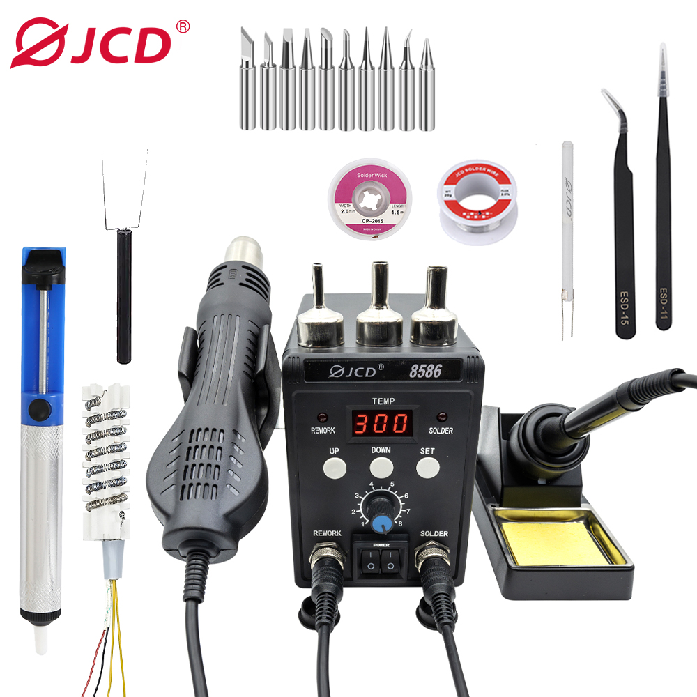 2 In 1 Soldering Rework Station 750W - JCD 750W 8586 2 w 1