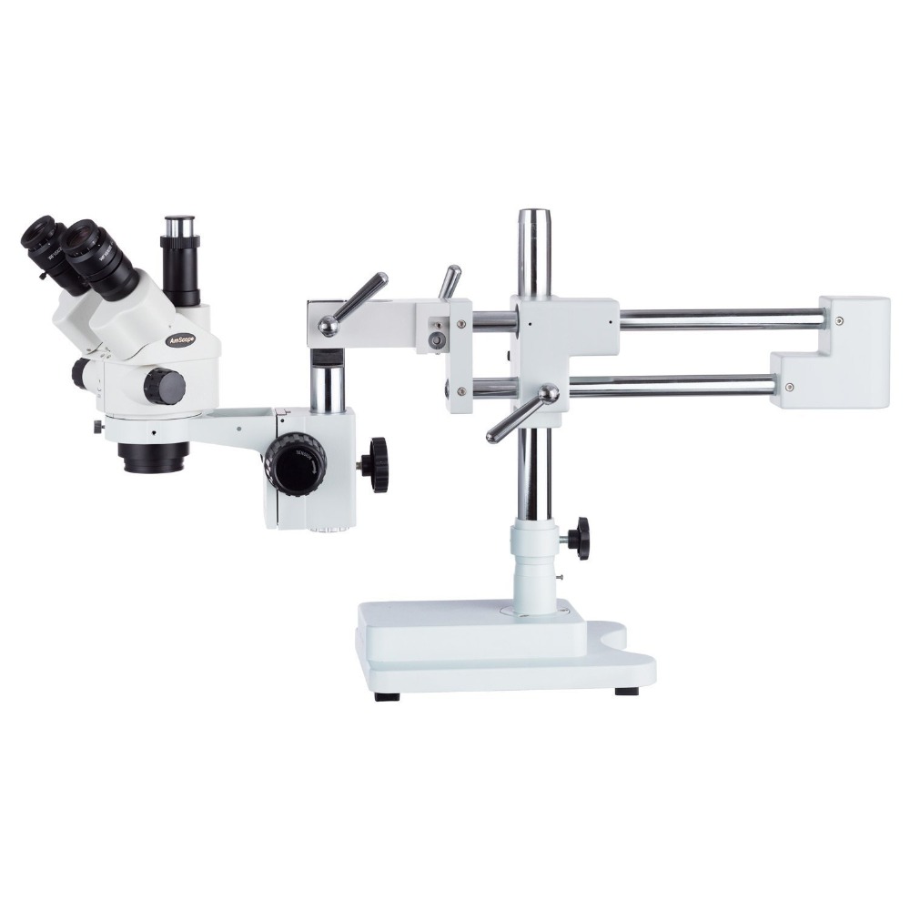 Trinocular Stereo Microscope 7X-45X - Mikroskop stereoskopowy trójokularowy AmScope serii SM-4