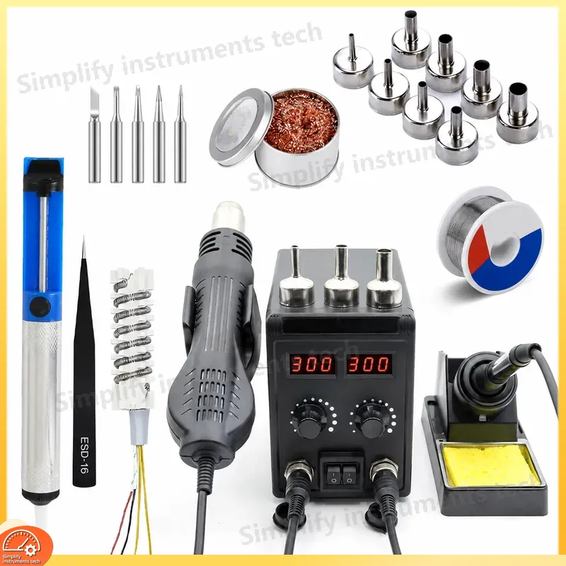 Stacja lutownicza 8586D 2 w 1, – 2 In 1 Soldering Rework Station 750W recenzja i cena