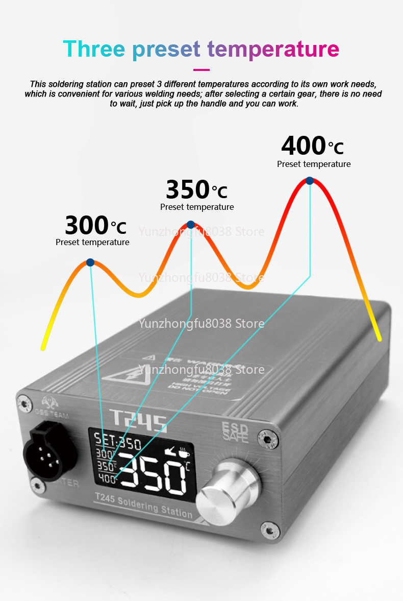 Stacja lutownicza T245 130W z  – C245 Soldering Station 130W recenzja i cena