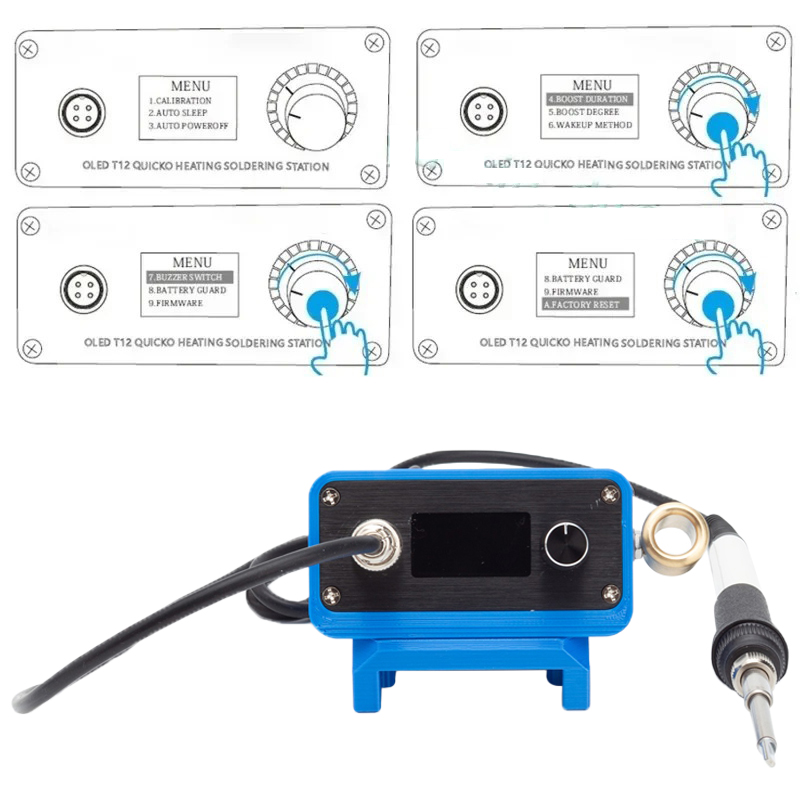 Stacja lutownicza T12 z lutown – T12 Soldering Station Oled recenzja i cena