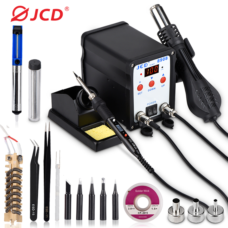Stacja lutownicza JCD 2 W 1 ma – 2 In 1 Soldering Rework Station 750W recenzja i cena