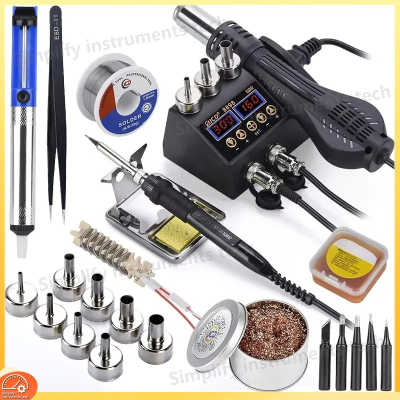 Stacja lutownicza 8898 750W 2  – 2 In 1 Soldering Rework Station 750W recenzja i cena